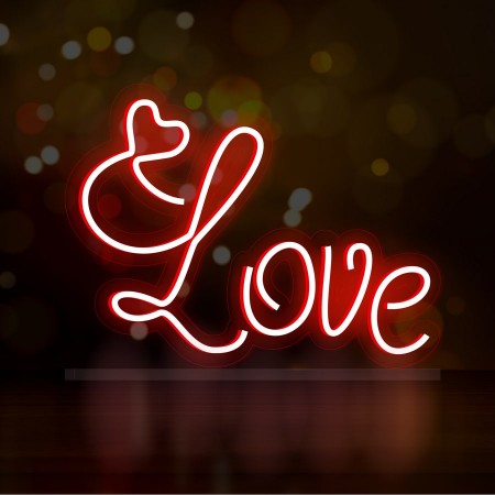 Неоновий світильник LOVE 310х220 acr-n000033