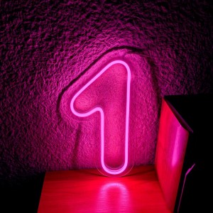 Неоновый светильник Цифра один 190х355 acr-n000125. Photo 3