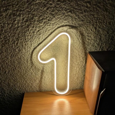 Неоновий світильник Цифра один 190х355 acr-n000125