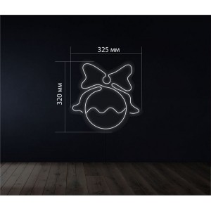 Неоновый светильник Елочная игрушка 330х320 acr-n000013. Photo 2