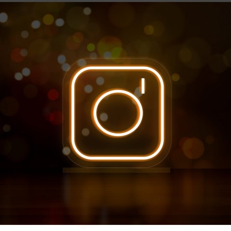 Неоновий світильник Інстаграм 200х200 acr-n000032
