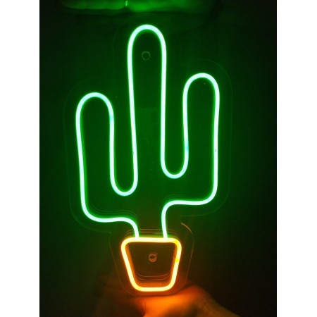 Неоновый светильник Кактус 190х320 acr-n000042