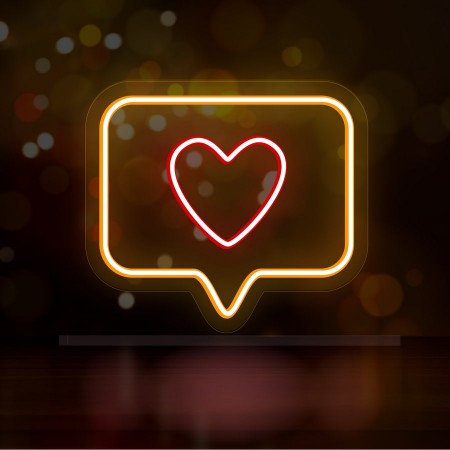 Неоновый светильник Лайк 260х300 acr-n000051