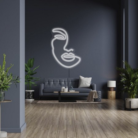 Неоновый светильник Лицо 490х640 acr-n000021