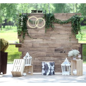 Неоновый светильник Обручальные кольца 290х190 acr-n000005. Photo 3