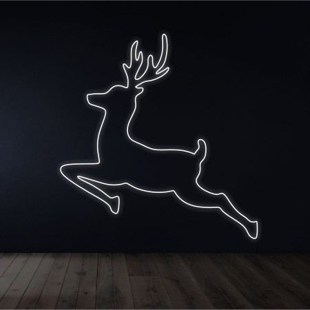 Неоновый светильник Олень 580х600 acr-n000015