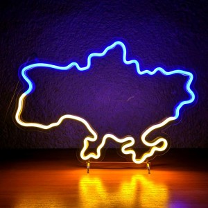 Неоновый светильник Карта Украина 430х300 acr-n000091