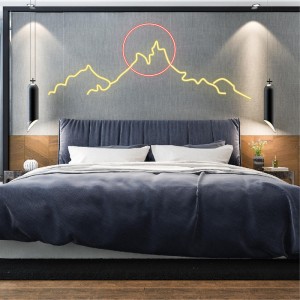 Неоновий світильник Гори 1350х550 acr-n000095. Photo 2