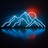 Неоновый светильник Горы 730х280 acr-n000024
