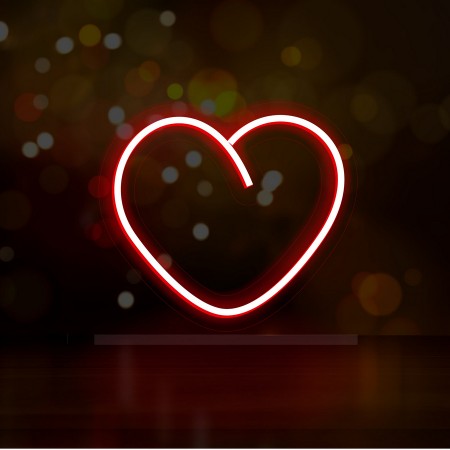 Неоновий світильник Серце міні 164х144 acr-n000034