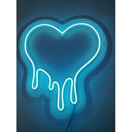 Неоновый светильник Тающее сердце 230х260 acr-n000045