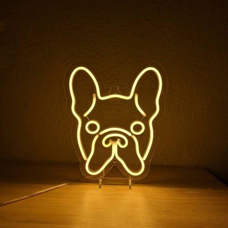 Неоновый светильник Бульдог 230х270 acr-n000026