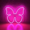 Неоновый светильник Бабочка 420х370 acr-n000022