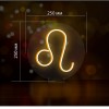 Знак зодіаку Неоновий світильник Лев 250х250 acr-n000073