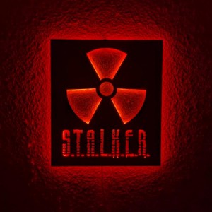 Панно декоративне картина на стіну Сталкер 2 LED підсвітка 16 кольорів телефон 350х400 acr-p000205