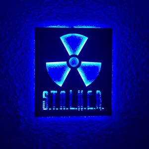 Панно декоративное картина на стену Сталкер 2 LED подсветка 16 цветов телефон 350х400 acr-p000205. Photo 2