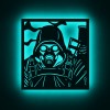 Панно декоративное картина на стену Сталкер персонаж LED подсветка 16 цветов пульт 380х400 acr-p000274