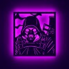 Панно декоративное картина на стену Сталкер персонаж LED подсветка 16 цветов пульт 380х400 acr-p000274