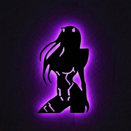 Панно декоративное картина на стену Зеро Ту LED подсветка 300х500 acr-p000165