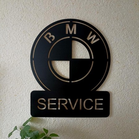 Панно декоративна картина на стіну BMW SERVICE 490х600 acr-p000093