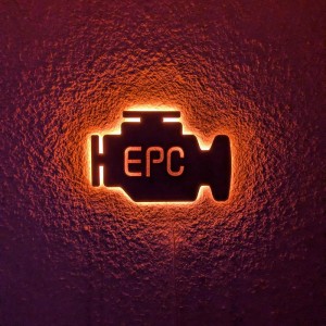 Панно декоративное картина на стену Check Engine EPC LED подсветка 300х195 acr-p000185
