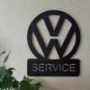 Панно декоративная картина на стену Volkswagen SERVICE LED подсветка 490х600 acr-p000100
