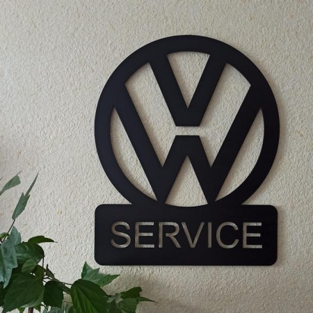 Панно декоративна картина на стіну Volkswagen SERVICE 490х600 acr-p000099