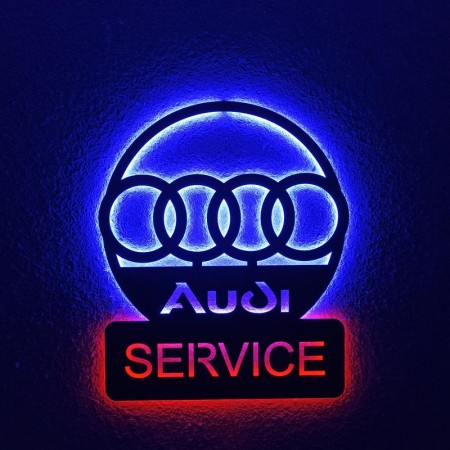Панно декоративная картина на стену Audi SERVICE 490х600 acr-p000147