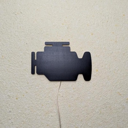 Панно декоративная картина на стену Check Engine 300х195 acr-p000116