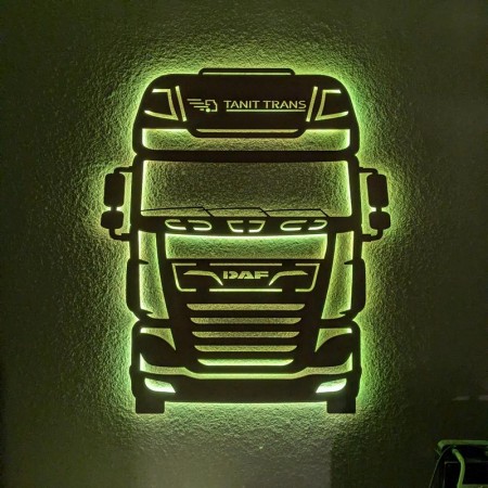 Панно декоративное картина на стену DAF LED подсветка 760х900 acr-p000179