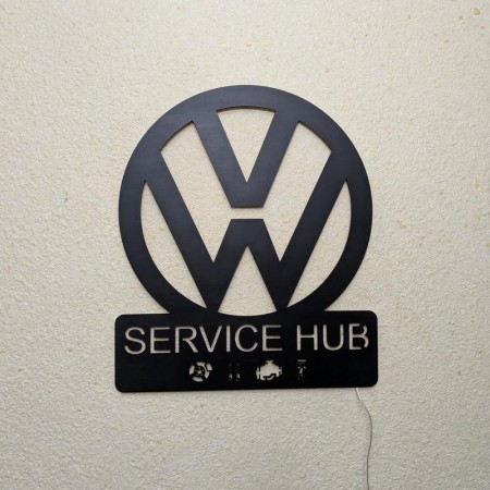 Панно декоративна картина на стіну Volkswagen SERVICE HUB 490х568 acr-p000182
