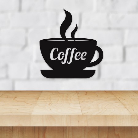 Панно декоративная картина на стену Чашка Coffee LED подсветка 300х330 acr-p000034