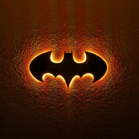 Панно декоративне картина на стіну Бетмен LED 16 кольорів пульт 500х260 acr-p000150