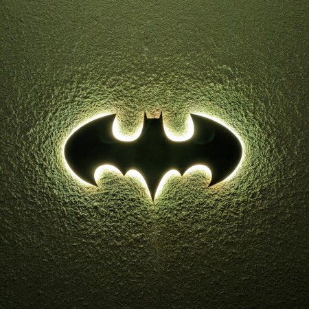 Панно декоративне картина на стіну Бетмен LED підсвітка 500х260 acr-p000149