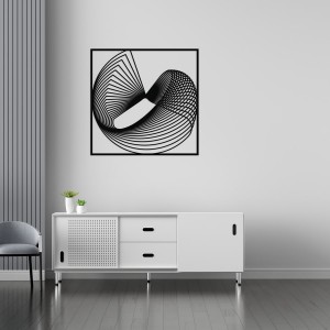 Панно декоративне картина на стіну Об'ємна крива 1108х1093 acr-p000016