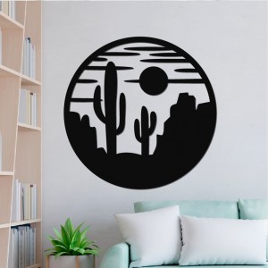 Панно декоративне картина на стіну Кактуси 414х415 acr-p000066