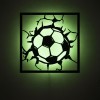 Панно декоративне картина на стіну М'яч LED підсвітка 350х350 acr-p000283
