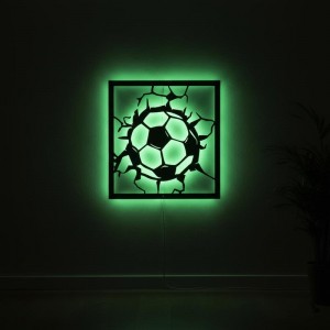 Панно декоративное картина на стену Мяч LED 16 цветов пульт 350х350 acr-p000284. Photo 3