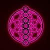 Панно декоративное картина на стену Чакры круглое LED подсветка 800х922 acr-p000252