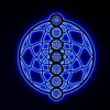 Панно декоративное картина на стену Чакры круглое LED подсветка 800х922 acr-p000252