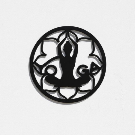 Панно декоративне картина на стіну Йога 400х400 acr-p000194