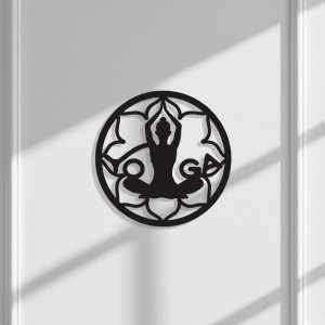 Панно декоративная картина на стену Йога 400х400 acr-p000194. Photo 2