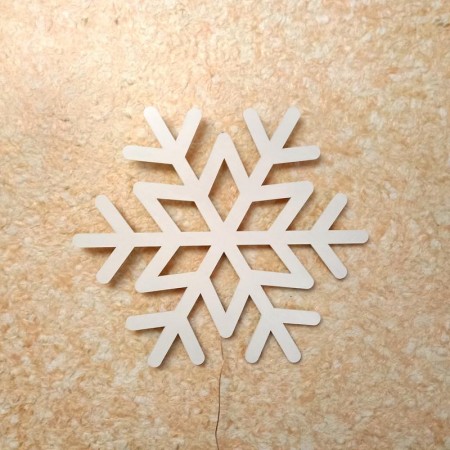 Панно декоративне картина на стіну Сніжинка 400х400 acr-p000208