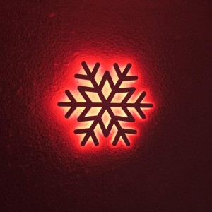 Панно декоративне картина на стіну Сніжинка LED-SMART 16 кольорів пульт 400х400 acr-p000212