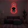 Панно декоративная картина на стену Игривый кот LED подсветка 450х255 acr-p000121