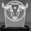 Акриловий світильник-нічник Бик білий tty-n000095