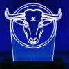 Акриловий світильник-нічник Бик синій tty-n000094