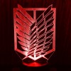 Акриловый светильник-ночник Битва Титанов Крылья Свободы красный tty-n000297