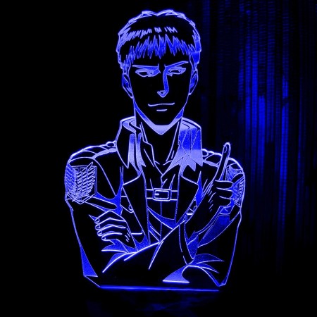 Акриловый светильник-ночник Жан Кирштайн синий tty-n001045