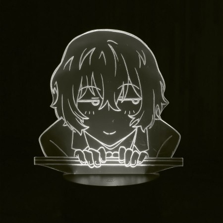 Акриловый светильник-ночник Осаму Дазай белый tty-n000440